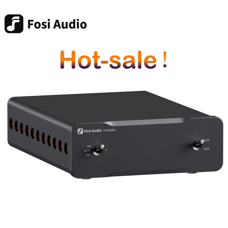 Fosi Audio V3 Mono Power Amplifier PFFB 3255 Monoblock Class D Home Audio Amps