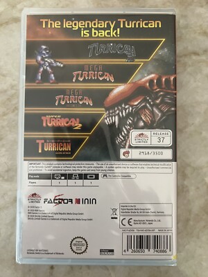 TURRICAN ANTHOLOGY VOL. II Volume 2 NINTENDO SWITCH Game