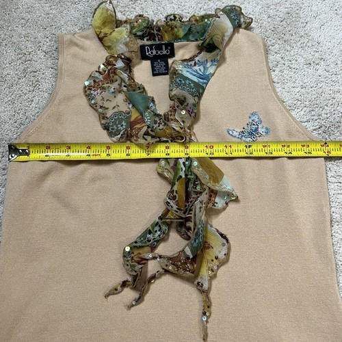 Rafaella Women’s Floral V-Neck Ruffle Blouse Sz 6 NWOT - Picture 11 of 11