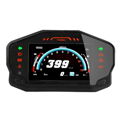 Universal Motorcycle Motorbike LCD Odometer Digital Speedometer Tachometer Gauge - Afbeelding 1 van 14