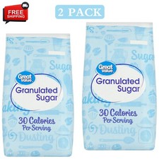 Great Value Pure Granulated Sugar, 10lb,New (2 Pack)