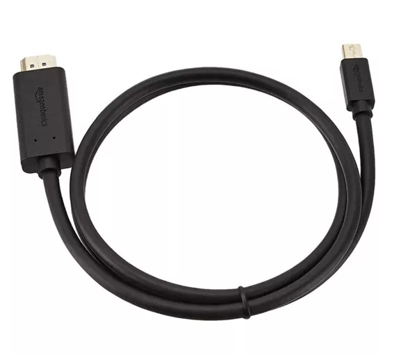 Basics Cable adaptador Mini DisplayPort a HDMI (3 m) Negro :  : Informática