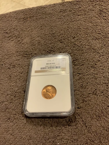 1935 LINCOLN CENT NGC 66 RED