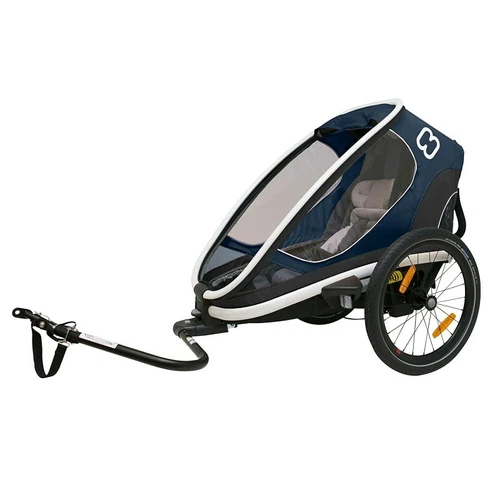 Hamax Outback Reclining Multi-Sport Child Bike Trailer + Stroller Navy Blue