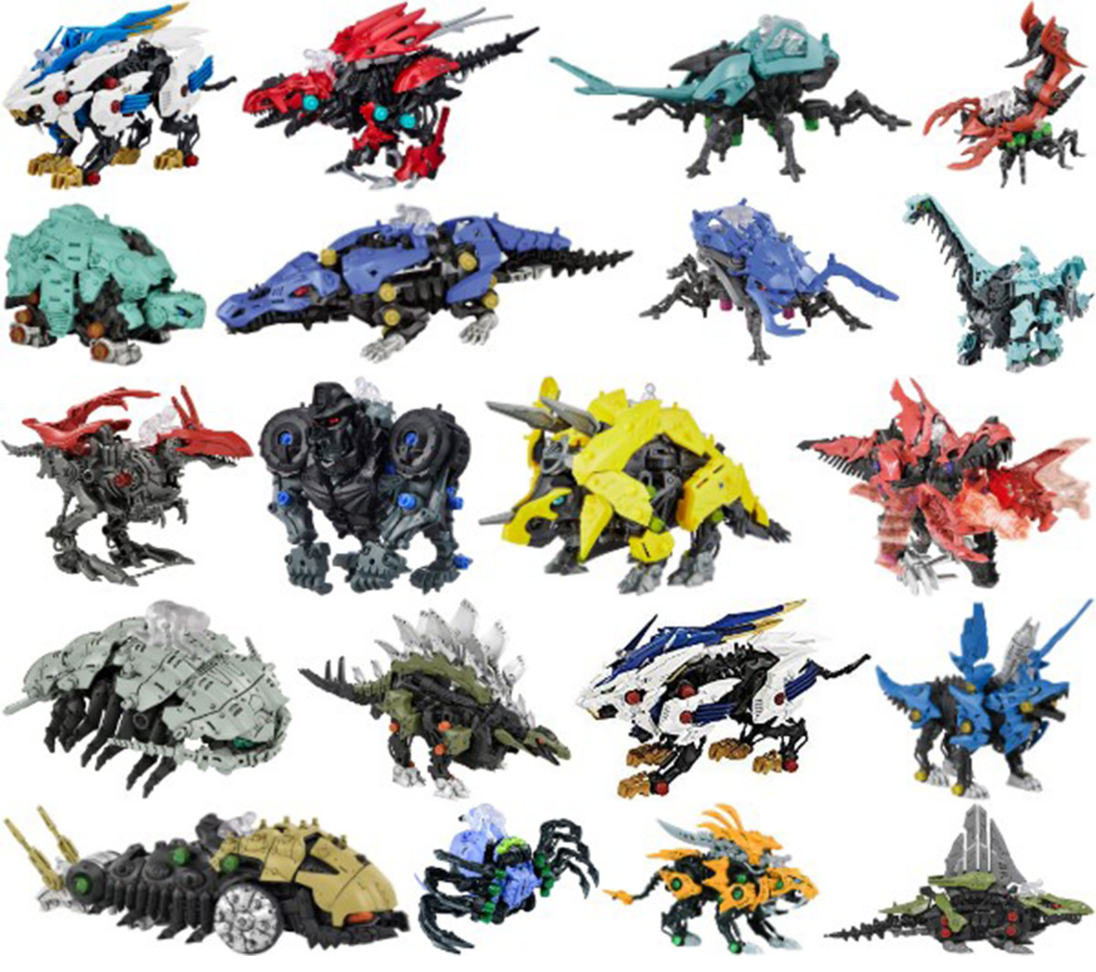 Takara Tomy Zoids Wild ZW01 - ZW20 set WILD LIGER & GILRAPTER &  GRACHIOSAURUS | eBay