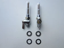 FUEL PETROL GAS TANK TAP VALVE PETCOCK SET TRIUMPH BSA T100 T120 TR6 TR7 650 750