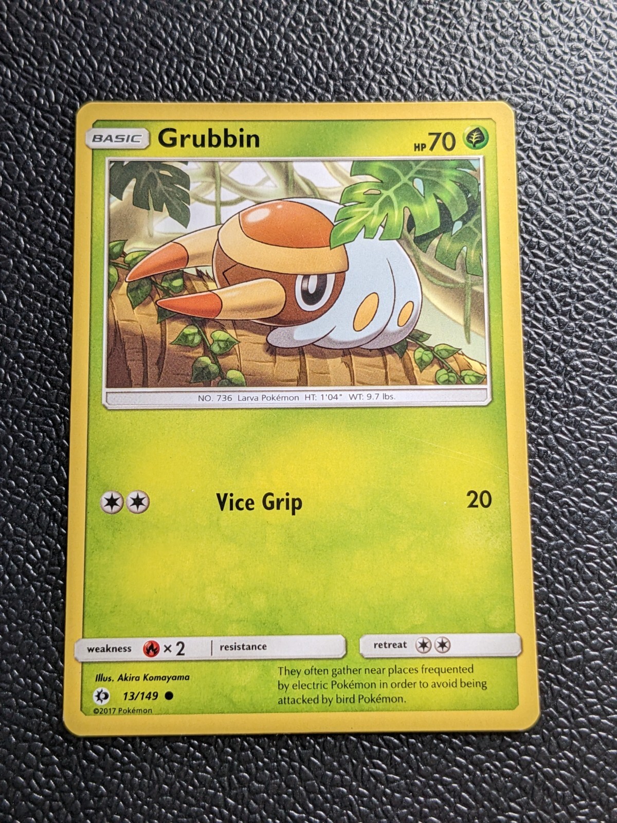 Grubbin 13/149 - Pokemon TCG - Sun & Moon Base - Common
