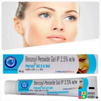 Persol AC 2.5% gel Benzoil Peroxide for Acne Spots Blackhead Pimple gel 30g