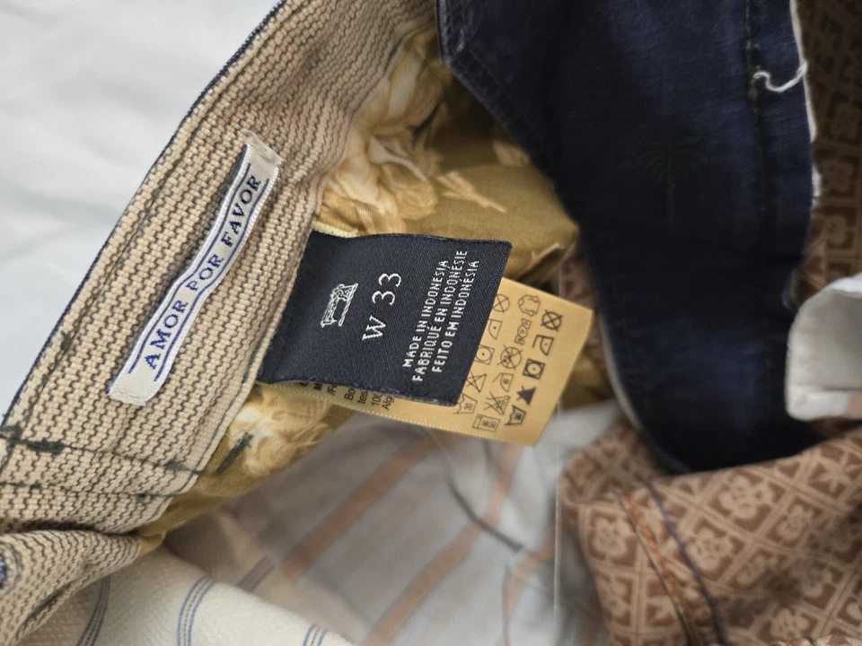 Pantalones Cortos Scotch & Soda Azul Oscuro Carga Bolsillo Talla 33 Foto 3 de 4