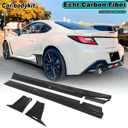 Paar Carbon Schweller Seitenschweller Passt für TOYOTA GR86 Subaru BRZ 2022-2024