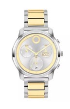 Brand New Movado Bold Element Men s Two Tone 42mm Chronograph Watch 3601022