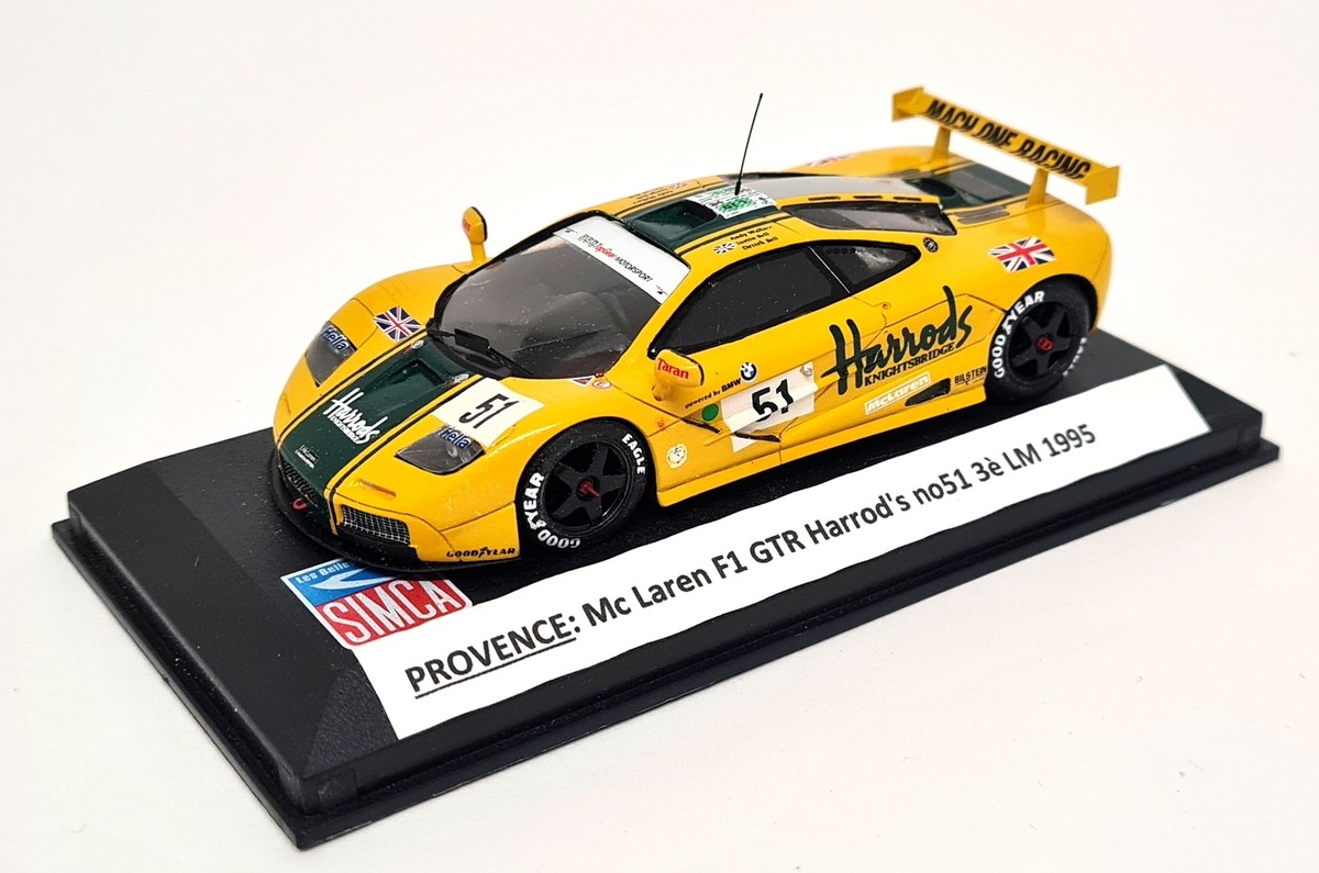 HPI 1/43 マクラーレン F1 GTR ハロッズ Harrods #9 Provence 1/43 - McLaren F1 GTR Harrods #51 3e Le Mans 1995