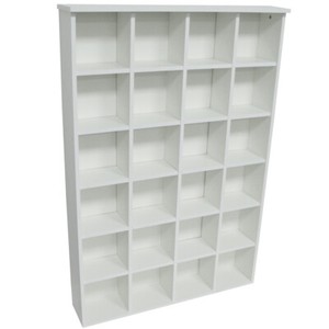 Pigeon Hole 480 Cd 312 Dvd Blu Ray Media Cubby Storage Shelves White 2449oc Dvd Blu Ray Media Cubby Storage Shelves, White Dvd Storage Shelves