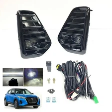 LED Fog Lights For 2021-2024 Nissan Kicks Replacement Kit Bezel Switch Wire Set
