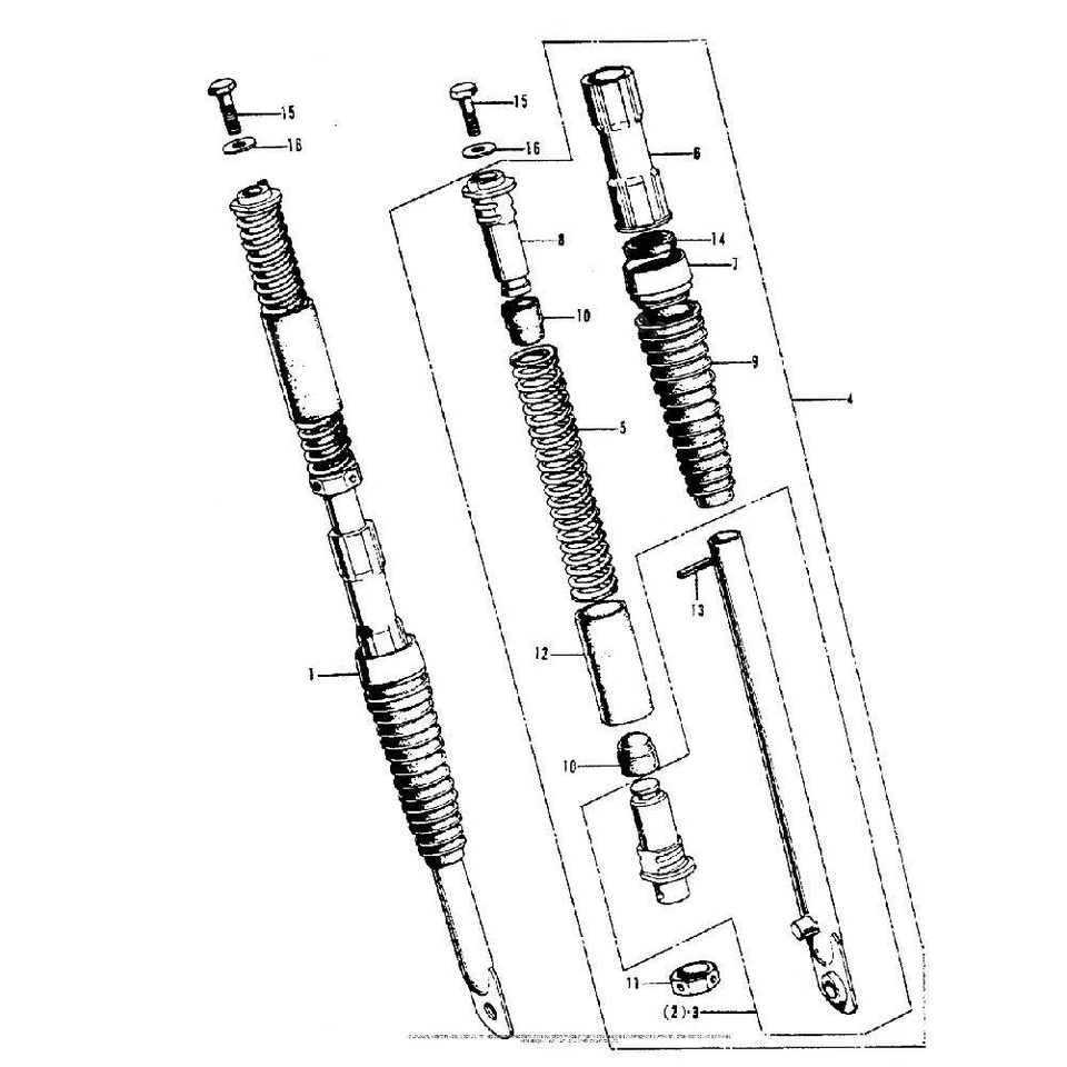 For HONDA Z50 / CT70 FORK BOOTS / FORK CAPS SET 1969'-1971' TB Parts TBW0868 Foto 4 de 4