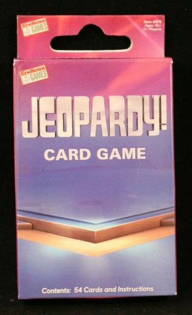 Jeopardy Card Game 2019 Endless Games Ages 12 For Sale Online EBay