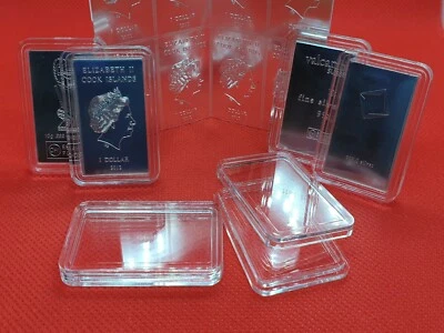 NELIER Kapseln für 10 g Silberbarren Valcambi rechteckige Münzkapsel Gramm CombiBar