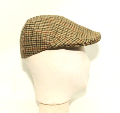 JOHN PARTRIDGE BRAUN/GRÜN GORE-TEX STOFF FLACHE KAPPE Größe 56 CM 6 7/8