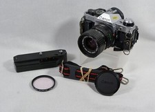 Canon AE-1 Program 35mm Camera w/Canon FD 35-70mm f/3.5-4.5 Lens  Power Winder