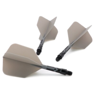 CUESOUL ROST T19 Integrated Dart Shaft and Flights Big Wing Shape,Size S, Grey