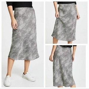 Rachel Zoe Women's Size 4 Black & White Cheetah Print Midi Skirt | eBay