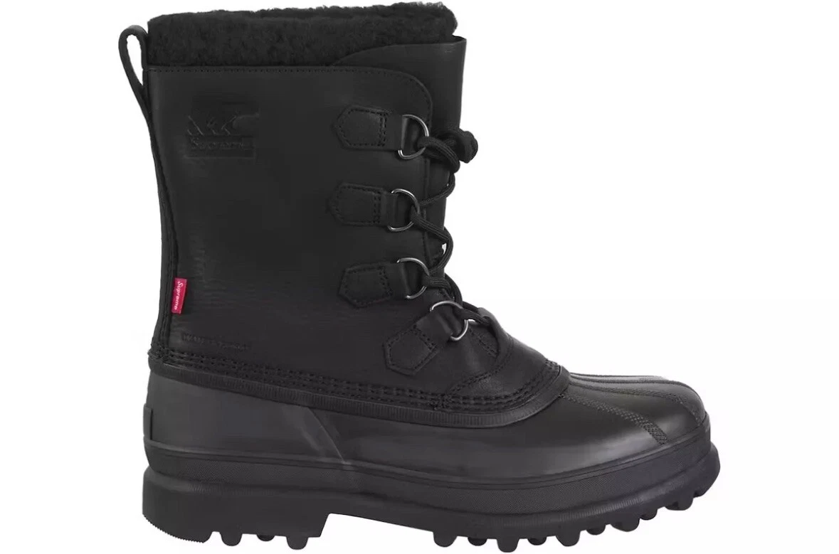 Bottes Sorel Caribou Supreme noires taille 12
