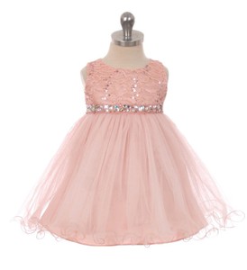 blush baby girl dress