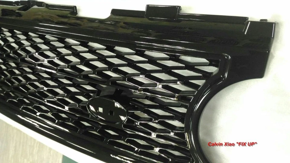 CON REJILLA DELANTERA NEGRA BRILLANTE PARA RANGE ROVER L322 MODELO SUPERCARGADOR 2006-2009 Foto 4 de 4