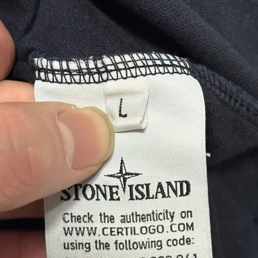 Stone Island Navy Long Sleeve T-Shirt L thumbnail 8