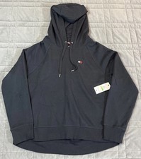 Tommy Hilfiger Women  s Sport Sweatshirt Hoodie Sz Large Black Athleisure New