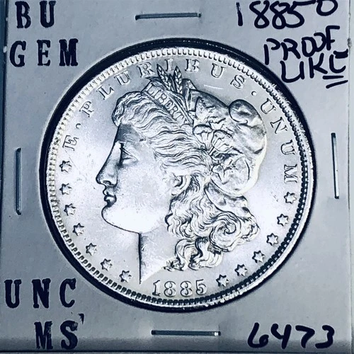 1885 O BU GEM MORGAN SILVER DOLLAR UNC MS+++ U.S. MINT RARE COIN 6473