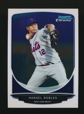 HANSEL ROBLES ⚾ 2013 Bowman Chrome Prospects #BCP31 New York Mets