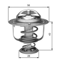 Gates TH31271G1 Thermostat, KüHlmittel FüR Nissan,Opel,Renault,Renault Trucks,Va