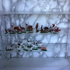 Lot Vintage Figurines Animaux Jacquet Jean Hofler W Germany ferme chasse 70s
