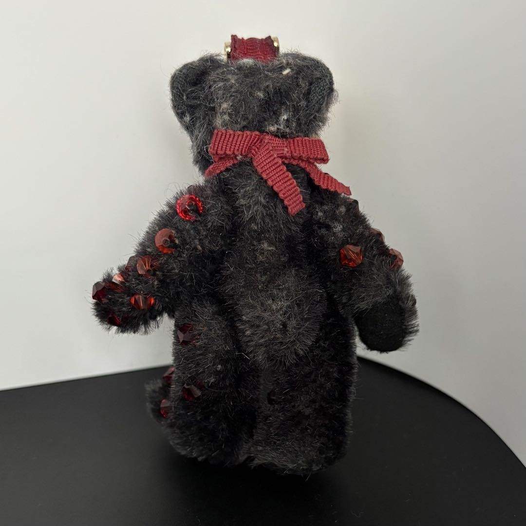 PRADA Key Ring Keychain Bag Charm Bear NERO Black Authentic thumbnail 3