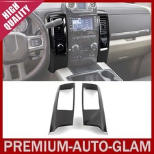 Console GPS Navigation Vent Trim Cover For Dodge RAM 1500 2010-2012 Carbon Fiber