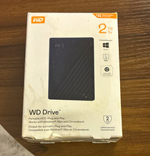WD WD Drive 2TB Portable External HDD USB-Powered Black for Windows/Mac/CB