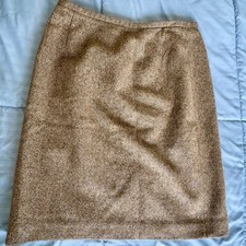 Vintage Talbots petite Wool silk Blend Pencil Skirt Size 6 Italian fabrics