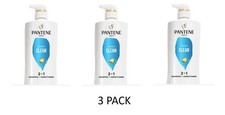 3 PACK Pantene Pro-V Classic Clean 2-in-1 Shampoo  Conditioner, 17.9 fl oz