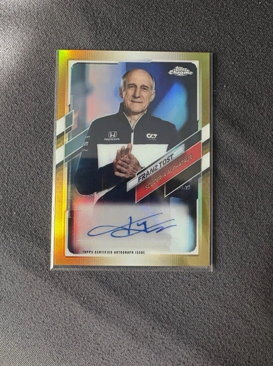 2021 Topps Chrome Formula 1 - Autographs Franz Tost #CA-FT Gold Refractor /50
