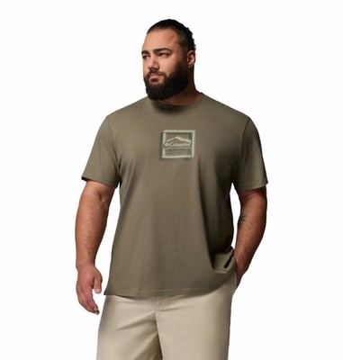 Columbia CSC  T-Shirt aus Bio-Baumwolle Stone Green, Illuminated Brand