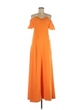 PrettyLittleThing Women Orange Casual Dress 8