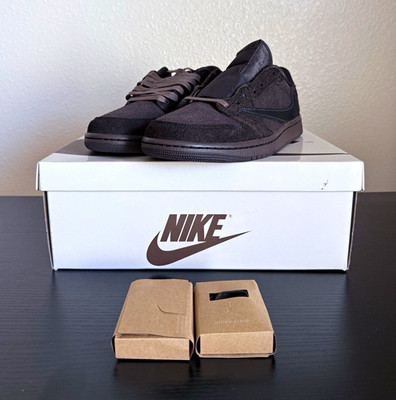 Nike Travis Scott x Air Jordan 1 Retro OG SP Low Velvet Brown DS OG ALL Size 8