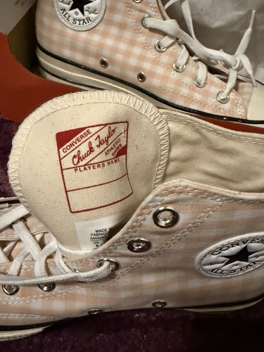 New Women's Converse Chuck 70 Gingham Plaid Checkered Shoes W Size8 - Picture 4 of 5