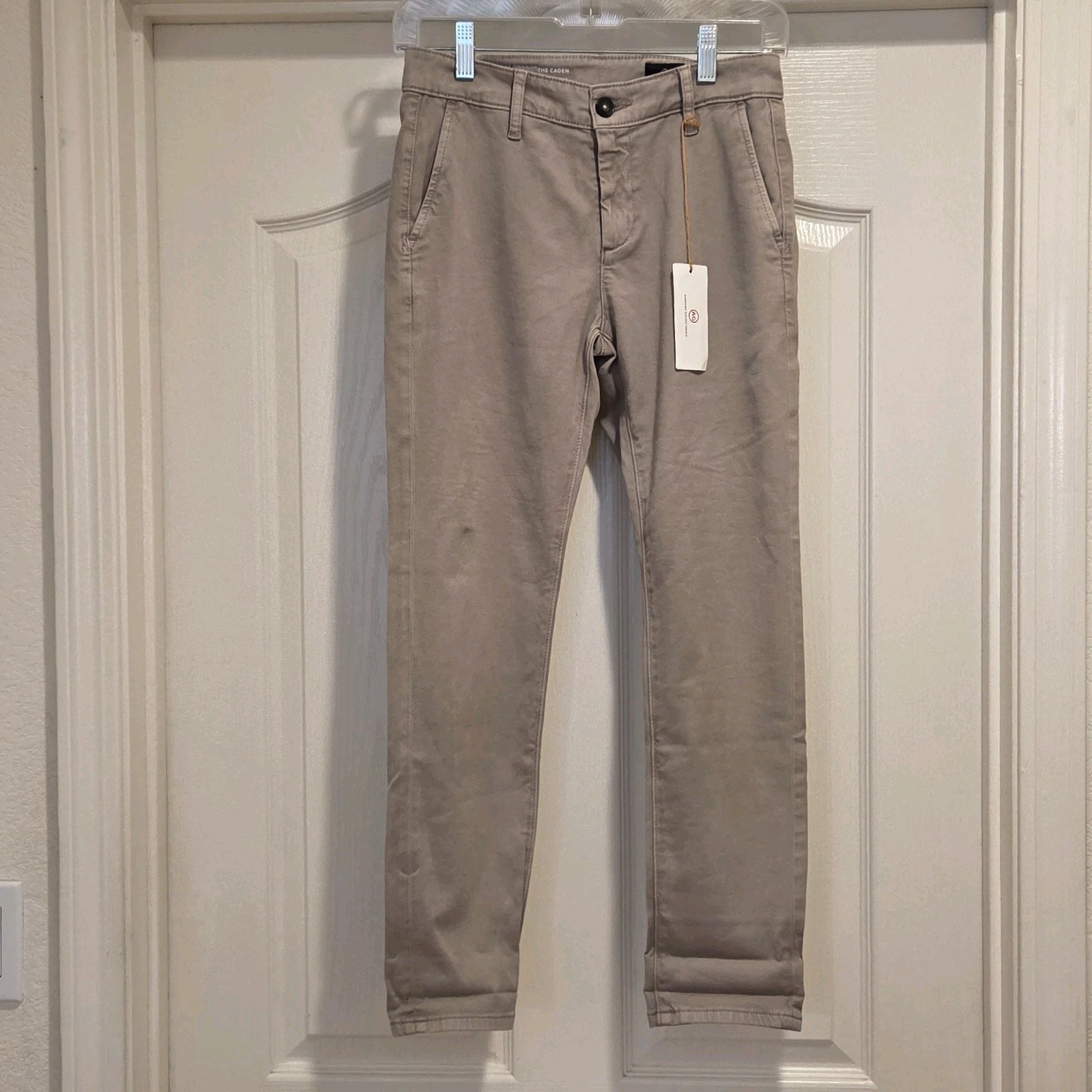 Adriano Goldschmied Caden Trousers Womens Size 23 Pants Sulfur Tan Tailored NWT 