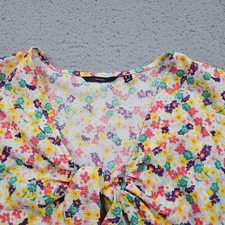 Vero Moda Top Womens XL Short Sleeve Blouse Cropped