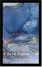 8.5 x 14 Picture Frame, Black Frame for 8.5x14 Inch Picture Poster Photo, Light
