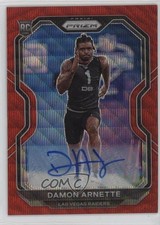 2020 Panini Prizm Rookie Red Wave 127/149 Damon Arnette #375 Auto 01nw