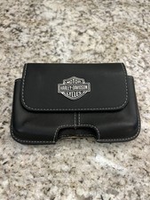 Harley Davidson Waist Belt Clip small cell phone Faux Leather  Size 6&rdquo;x3.5&rdquo;