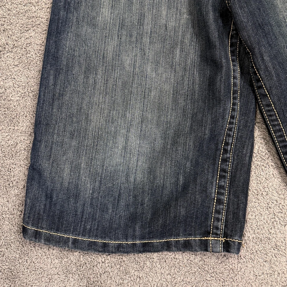 Southpole Y2K Shorts Mens 34 Blue Denim Baggy Jean Style Relaxed Fit Hip Hop - Image 3 of 4